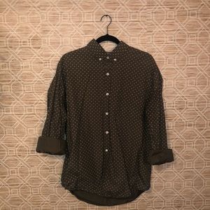 Express Green Button Down (XL)